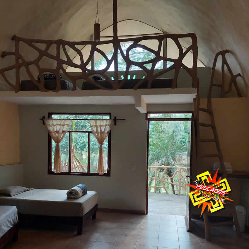 Hospedaje en cabañas del río Pescados, Jalcomulco, Veracruz